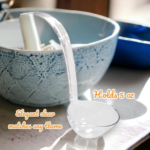 Party Dimensions Lot of 2 Clear Plastic Punch Bowl Ladles 5 oz - Image 2